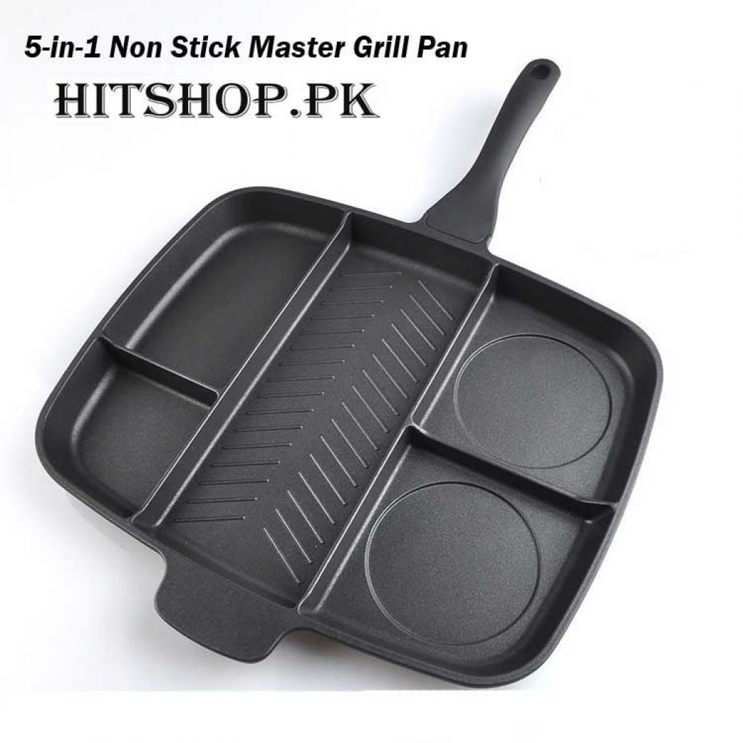 5in1 Non Stick Die Cast Master Grill Pan